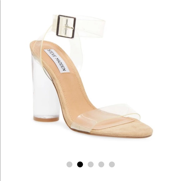 Steve Madden Clear Strappy Heels 👠 - Picture 2 of 6